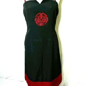 Black & Burgundy Goth Sun Dress 🌺SALE🌺
